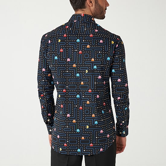 Opposuits Mens Regular Fit Pacman Long Sleeve Dress Shirt