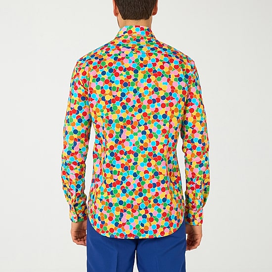 Opposuits Confetti Mens Regular Fit Long Sleeve Dress Shirt