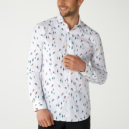 Opposuits Winter Mens Regular Fit Long Sleeve Dress Shirt