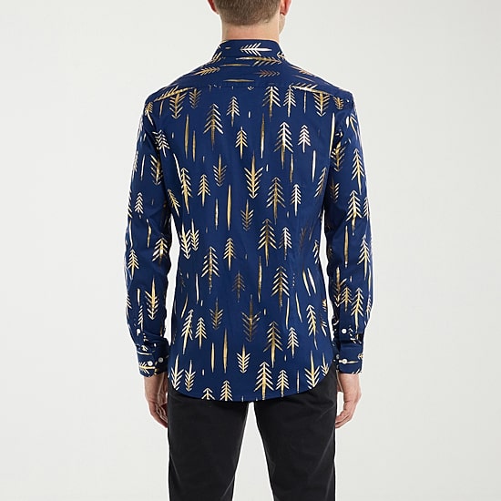 Opposuits Terrific Tree Mens Regular Fit Long Sleeve Dress Shirt
