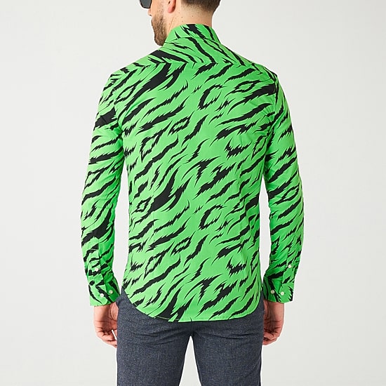 Opposuits Wild Animal Mens Regular Fit Long Sleeve Dress Shirt