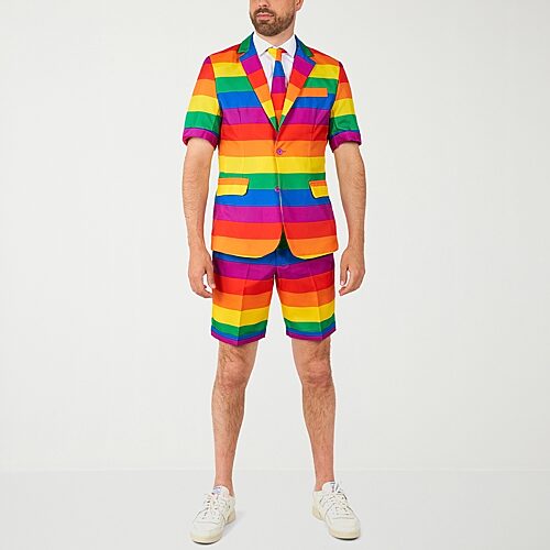 Suitmeister Summer Rainbow Mens 3-pc. Suit Set, Xx-large, Multiple Colors