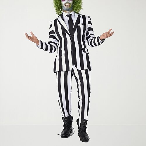 Suitmeister Men's Party Suit - Beetlejuice Costume - Multicolor - Multicolor