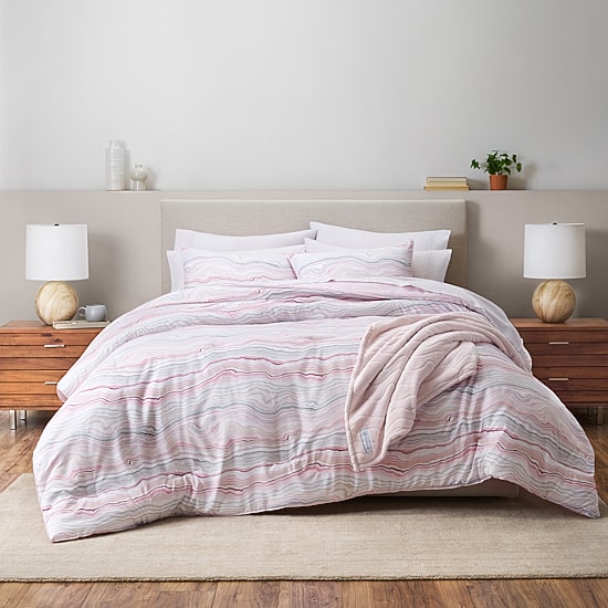 Gaiam Microfiber Percale 3 Piece Comforter