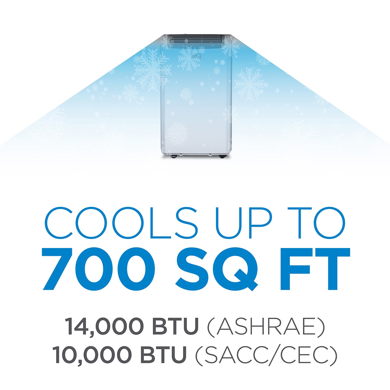 Black+Decker 10,000 BTU SACC/CEC (14,000 BTU ASHRAE) Portable Air Conditioner With Heat and Remote Control