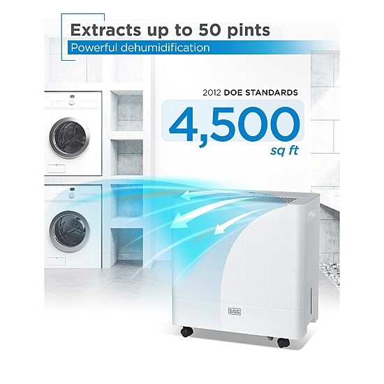 Black+Decker 50p Dehumid Dehumidifier