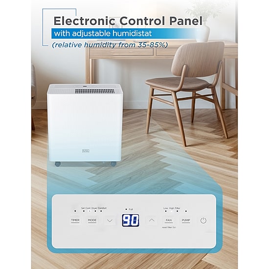 Black+Decker 50p Dehumid Dehumidifier