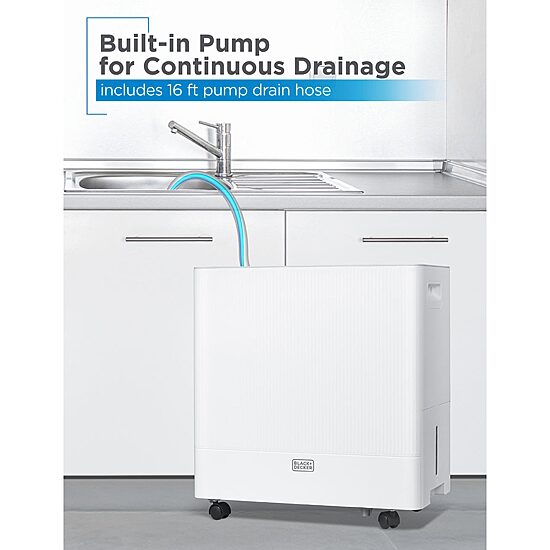 Black+Decker 50p Dehumid Dehumidifier