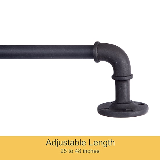 Kenney Adler Indoor/Outdoor Wrap Around 5/8 IN Adjustable Curtain Rod