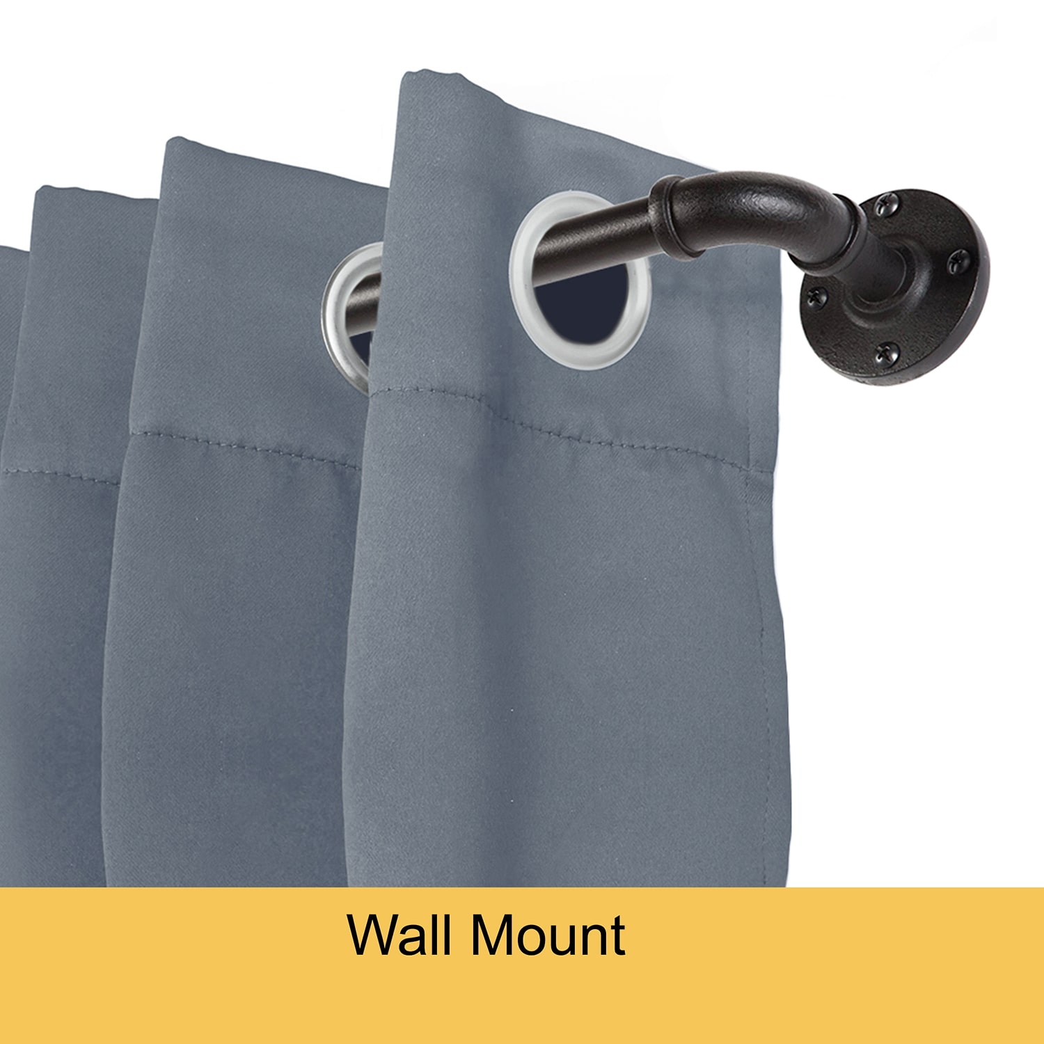 Kenney Adler Indoor/Outdoor Wrap Around 5/8 Adjustable Curtain Rod