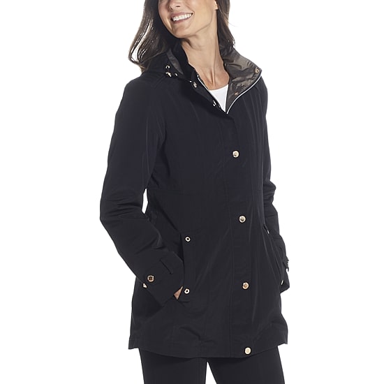 Gallery Womens Hooded Midweight Raincoat