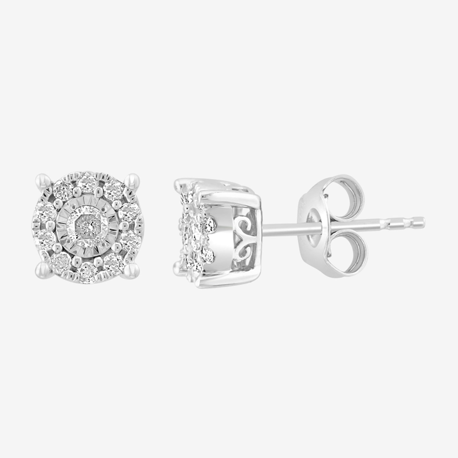 Effy Final Call Womens 1/2 CT. T.W. Natural White Diamond Sterling Silver Round 2-pc. Jewelry Set