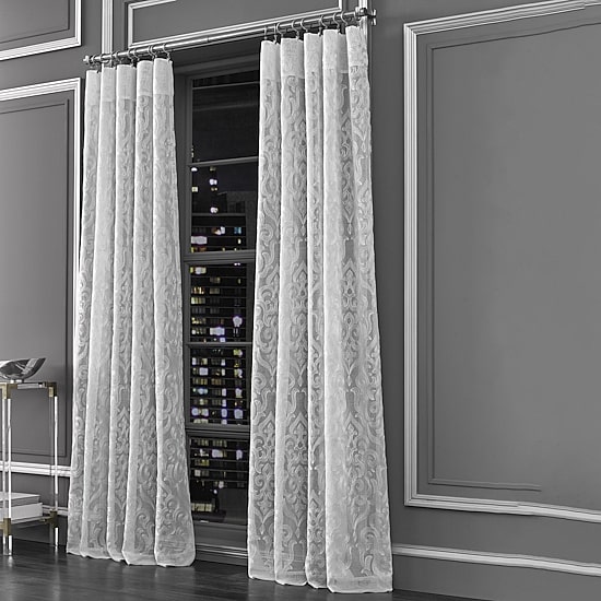 Queen Street Lafayette Rod Pocket Sheer Single Curtain Panel