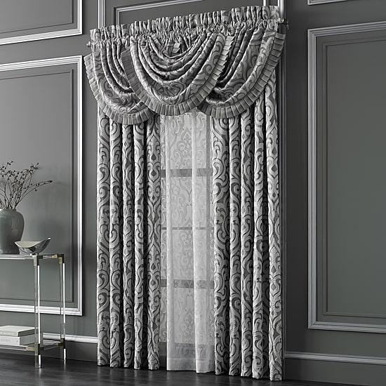 Queen Street Lafayette Rod Pocket Sheer Single Curtain Panel
