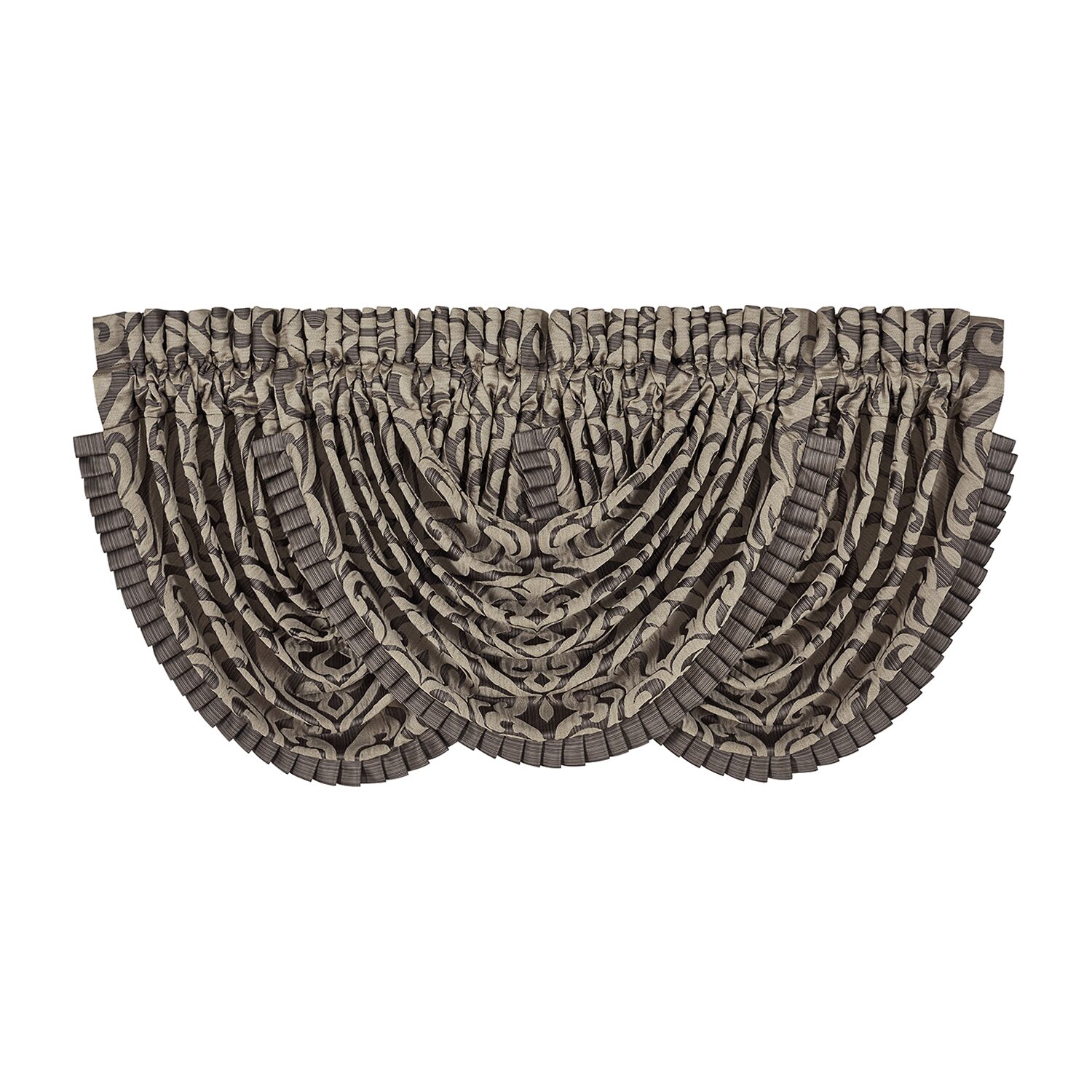 Queen Street Rod Pocket Waterfall Valance