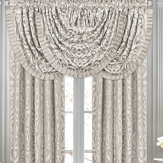 Queen Street Rod Pocket Waterfall Waterfall Valance