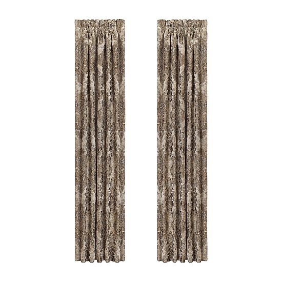 Queen Street Brooke Rod Pocket Light-Filtering Set of 2 Curtain Panel