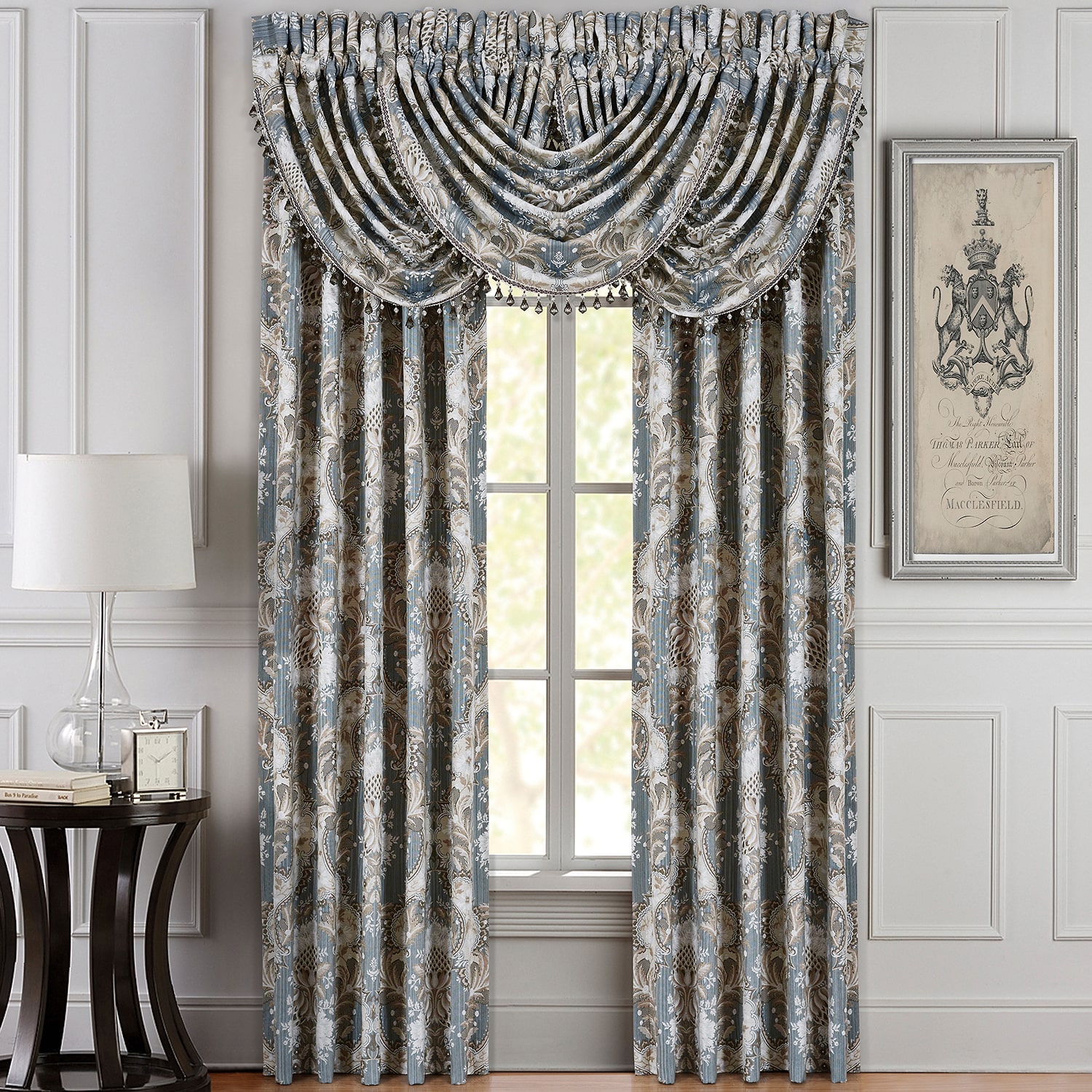 Queen Street Clorinda Rod Pocket Light-Filtering Set of 2 Curtain Panel
