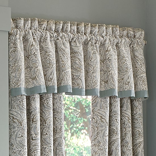 Queen Street Garrison Rod Pocket Tailored Valance