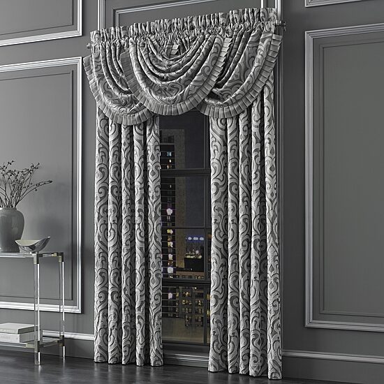 Queen Street Lafayette Rod Pocket Light-Filtering Set of 2 Curtain Panel