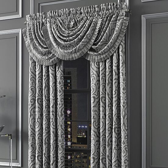 Queen Street Lafayette Rod Pocket Light-Filtering Set of 2 Curtain Panel