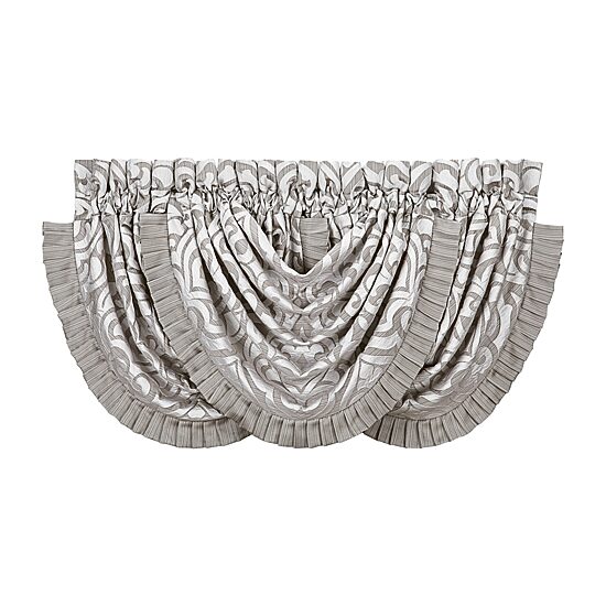 Queen Street Lafayette Rod Pocket Waterfall Valance