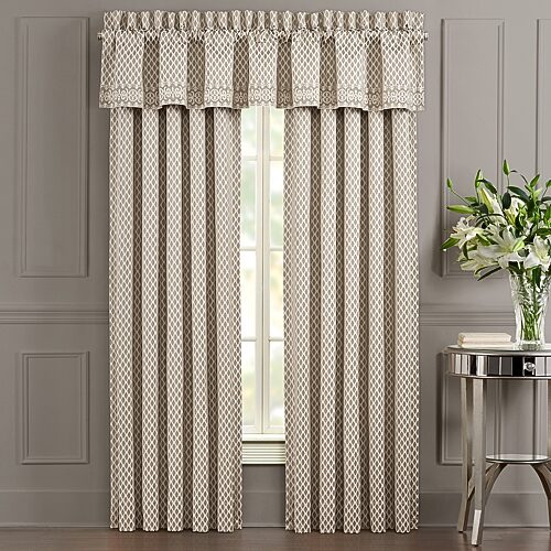 Five Queens Court Beaumont Rod Pocket Light-Filtering Set of 2 Curtain Panel, One Size, Yellow