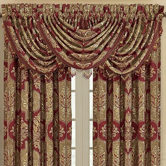 Queen Street Matilda Rod Pocket Waterfall Valance
