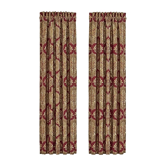 Queen Street Matilda Rod Pocket Light-Filtering Set of 2 Curtain Panel