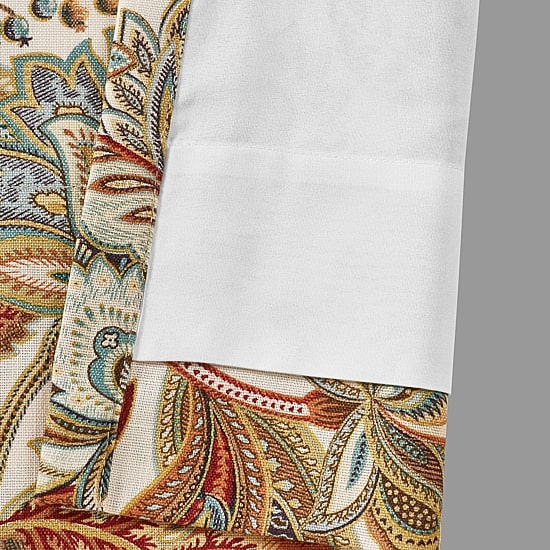 Five Queens Court August Rod Pocket Light-Filtering Set of 2 Curtain Panel
