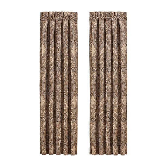 Queen Street Lakeview Rod Pocket Light-Filtering Set of 2 Curtain Panel