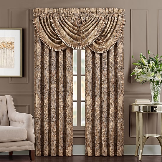 Queen Street Lakeview Rod Pocket Light-Filtering Set of 2 Curtain Panel