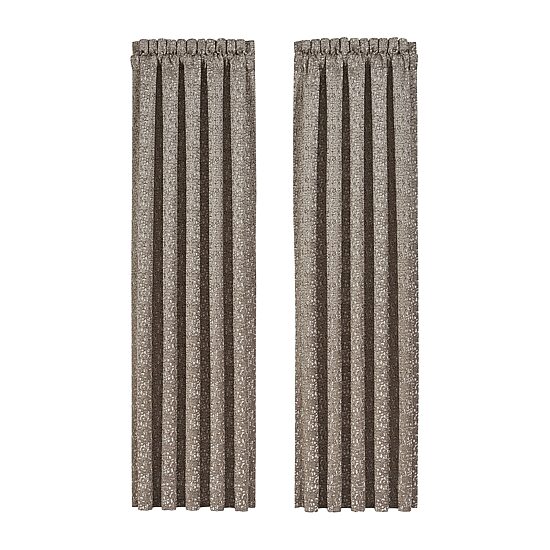Queen Street Calgary Rod Pocket Light-Filtering Set of 2 Curtain Panel