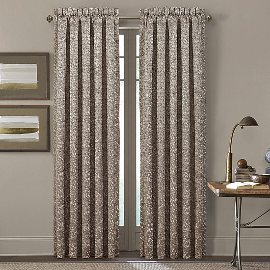 Queen Street Calgary Rod Pocket Light-Filtering Set of 2 Curtain Panel