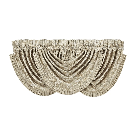 Queen Street Sandy Rod Pocket Waterfall Valance