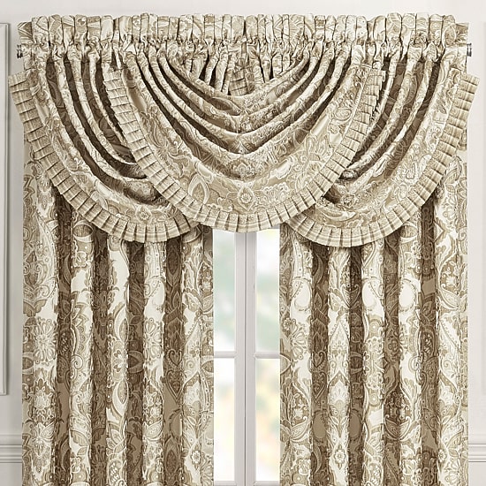 Queen Street Sandy Rod Pocket Waterfall Valance