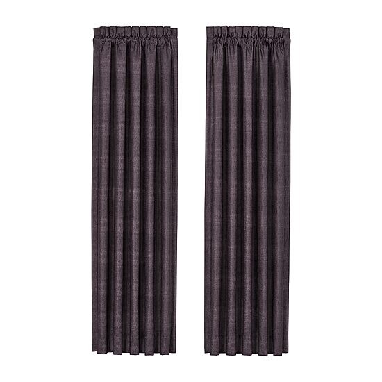 Queen Street Medina Rod Pocket Light-Filtering Set of 2 Curtain Panel