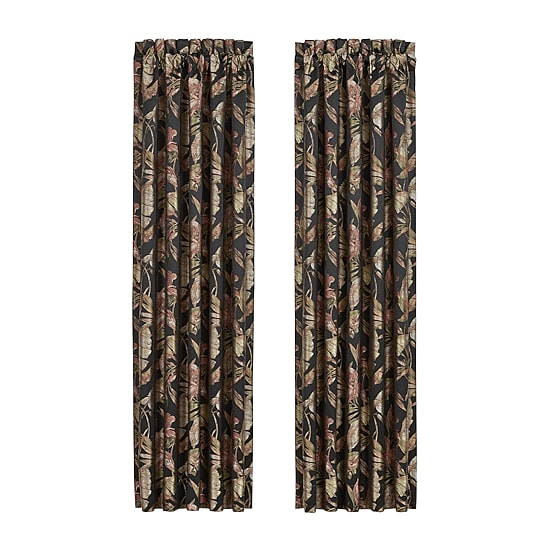 Queen Street Martina Rod Pocket Light-Filtering Set of 2 Curtain Panel