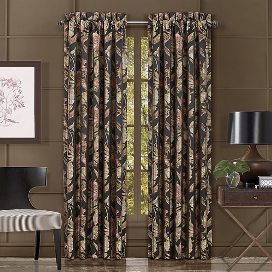 Queen Street Martina Rod Pocket Light-Filtering Set of 2 Curtain Panel