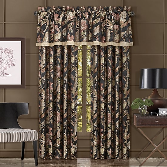 Queen Street Martina Rod Pocket Light-Filtering Set of 2 Curtain Panel
