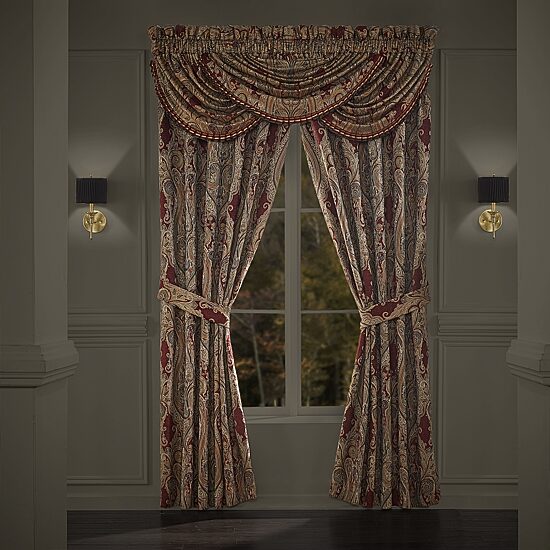 Queen Street Georgia Rod Pocket Light-Filtering Set of 2 Curtain Panel
