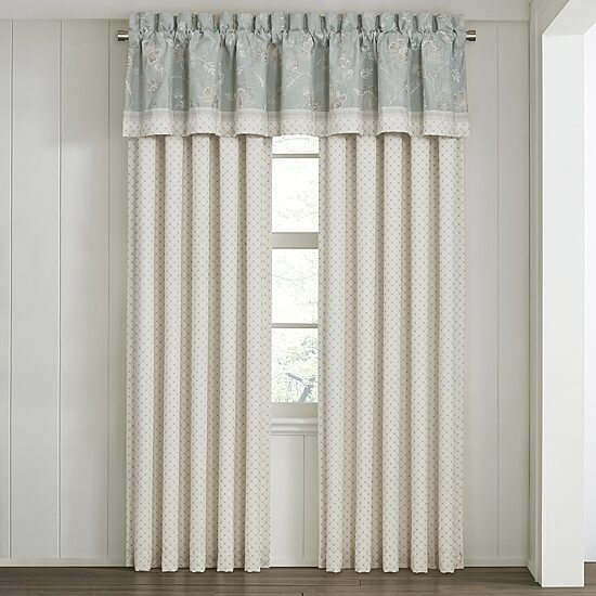 Queen Street Gabrielle Rod Pocket Energy Saving Light-Filtering Set of 2 Curtain Panel