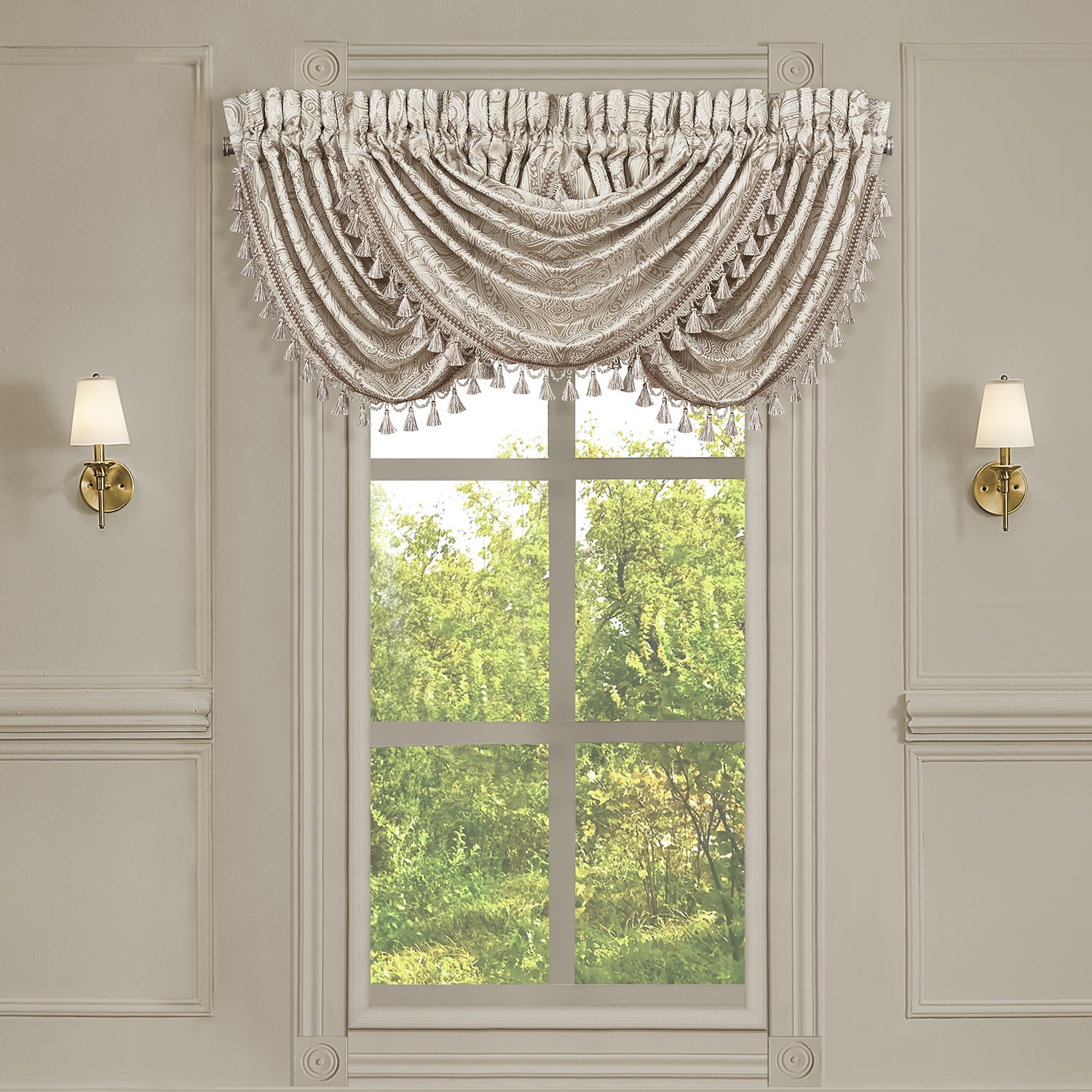 Queen Street Taylor Rod Pocket Waterfall Valance