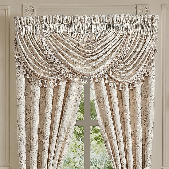 Queen Street Taylor Rod Pocket Waterfall Valance