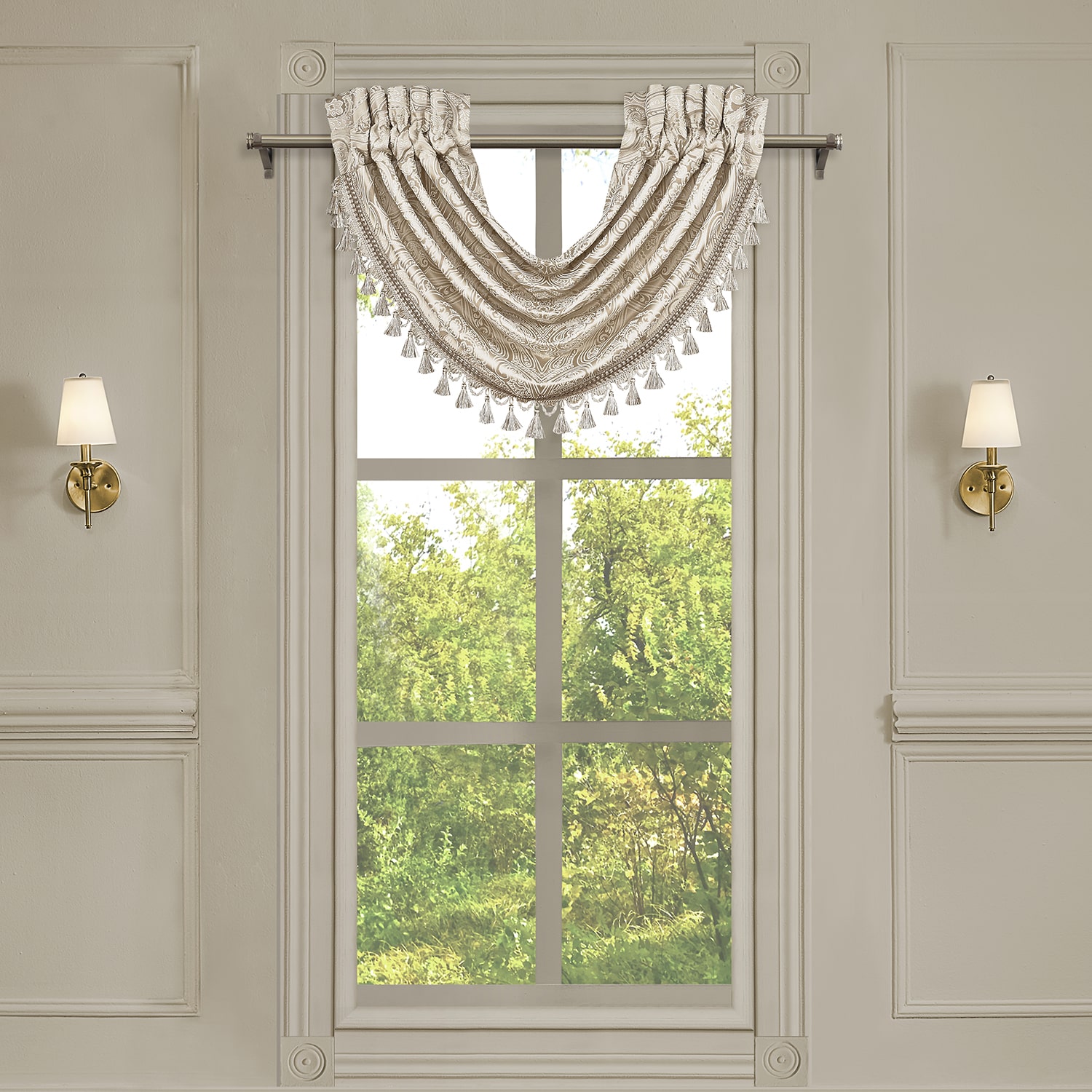 Queen Street Taylor Rod Pocket Waterfall Valance