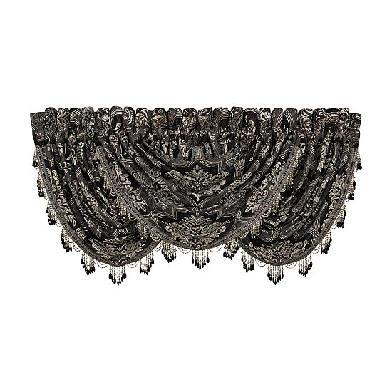 Queen Street Willow Rod Pocket Waterfall Valance