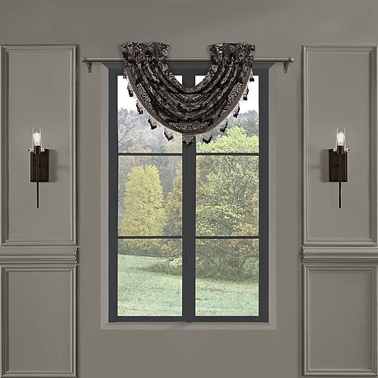 Queen Street Willow Rod Pocket Waterfall Valance