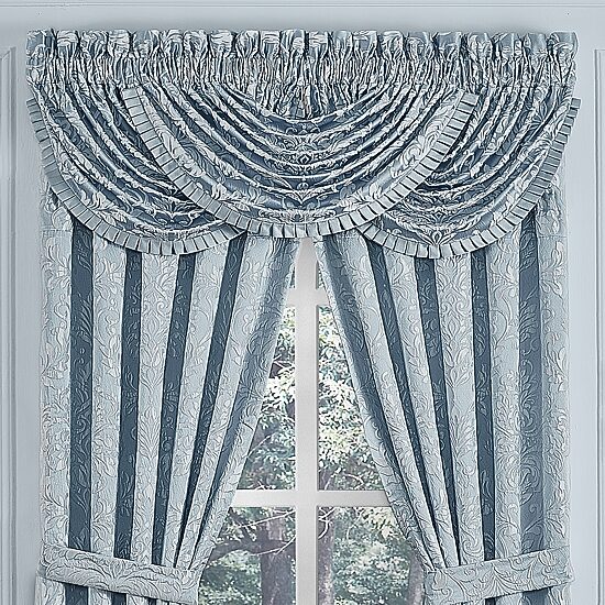 Queen Street Madeline Rod Pocket Waterfall Valance