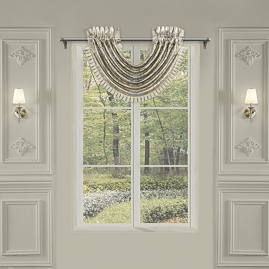 Queen Street Jillian Rod Pocket Waterfall Valance