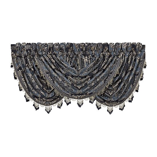 Queen Street Manila Rod Pocket Waterfall Valance